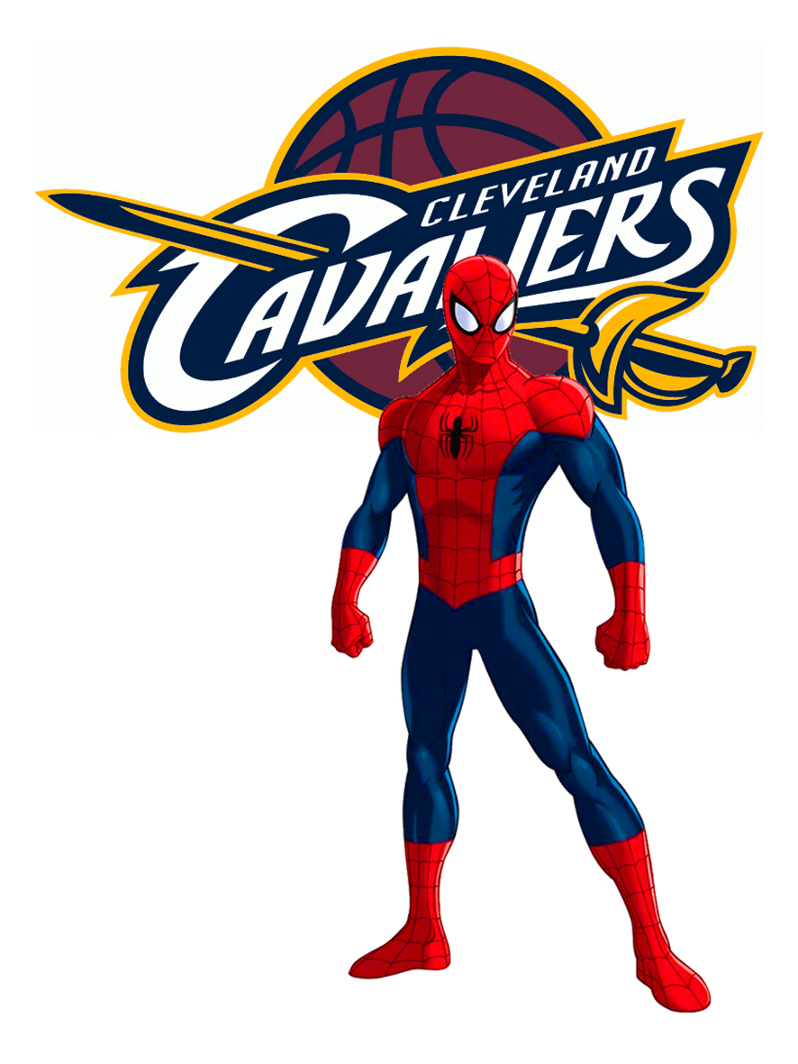 Cleveland Cavaliers Spider Man Logo vinyl decal